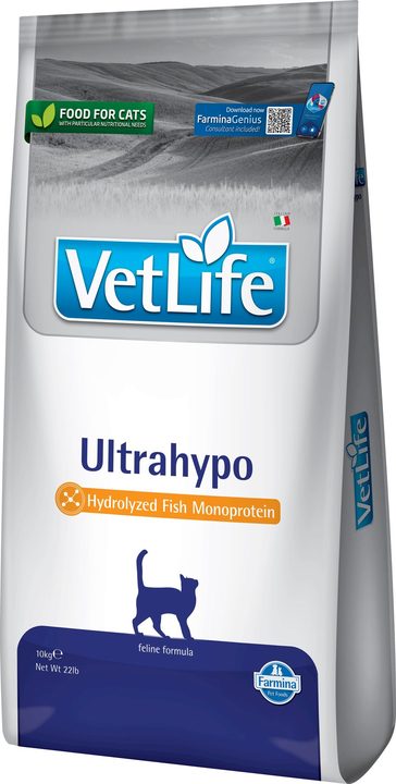Farmina Vet Life UltraHypo feline formula — пакет 10 кг