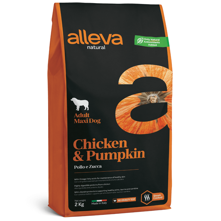 Alleva Natural Chicken & Pumpkin Adult Maxi — пакет 2 кг