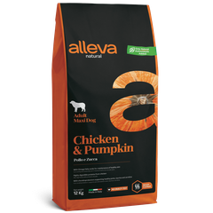 Alleva Natural Chicken & Pumpkin Adult Maxi — пакет 12 кг