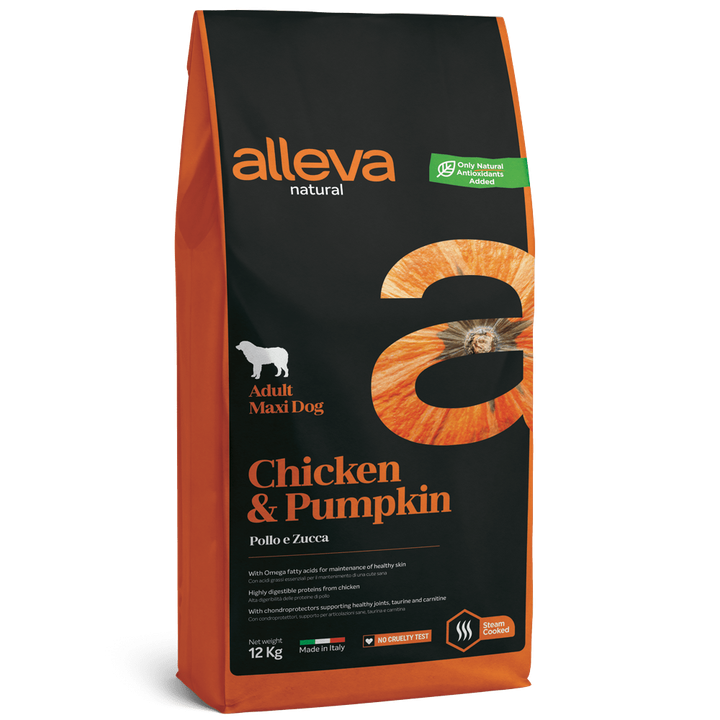 Alleva Natural Chicken & Pumpkin Adult Maxi — пакет 12 кг