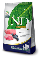 Farmina N&D Prime Lamb & Blueberry Adult Medium & Maxi — пакет 2,5 кг