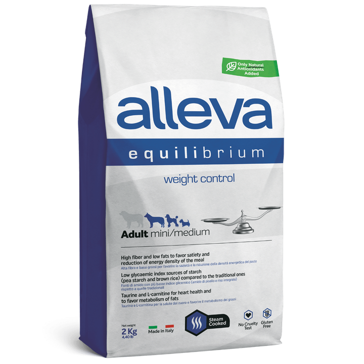 Alleva Equilibrium Weight Control Adult Mini/Medium — пакет 2 кг