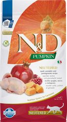 Farmina N&D Pumpkin Quail, Pumpkin and Pomegranate Neutered Adult Cat — пакет 1,5 кг