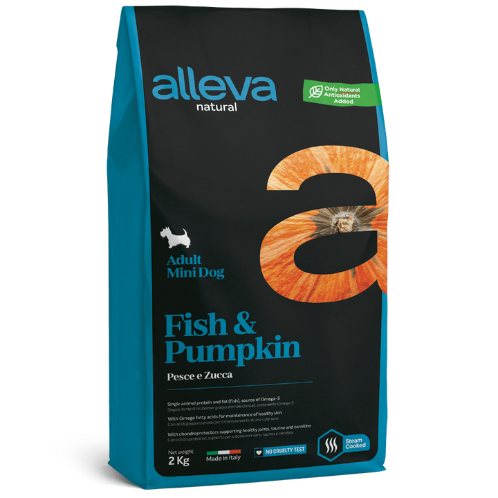 Alleva Natural Fish & Pumpkin Adult Mini — пакет 2 кг