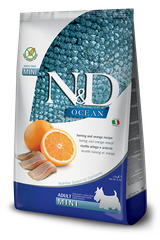 Farmina N&D Ocean Herring & Orange Adult Mini — пакет 2,5 кг