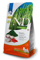 Farmina N&D Spirulina Herring, Spirulina and Wolfberry adult mini — пакет 2 кг