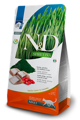 Farmina N&D Spirulina Herring, Spirulina and Wolfberry adult Cat — пакет 1,5 кг