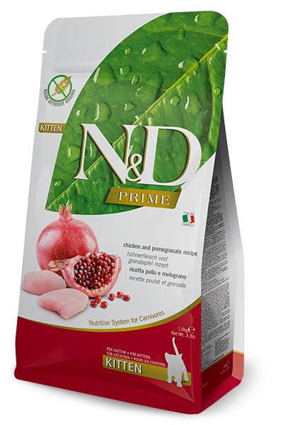 Farmina N&D Prime Chicken & Pomegranate Kitten — пакет 1,5 кг