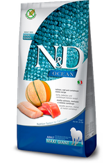 Farmina N&D Ocean Salmon, Cod & Cantalupe Melon Adult Maxi Giant — пакет 12 кг