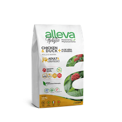 Alleva Holistic Chicken & Duck + Aloe Vera & Ginseng Adult Cat — пакет 1,5 кг