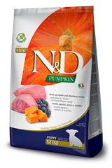 Farmina N&D Pumpkin Lamb & blueberry Puppy Mini — пакет 2,5 кг