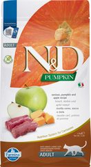 Farmina N&D Pumpkin Venison, Pumpkin and Apple Adult Cat — пакет 1,5 кг