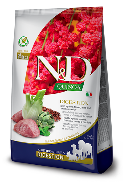 Farmina N&D Quinoa Digestion Lamb Adult All Breeds — пакет 2,5 кг