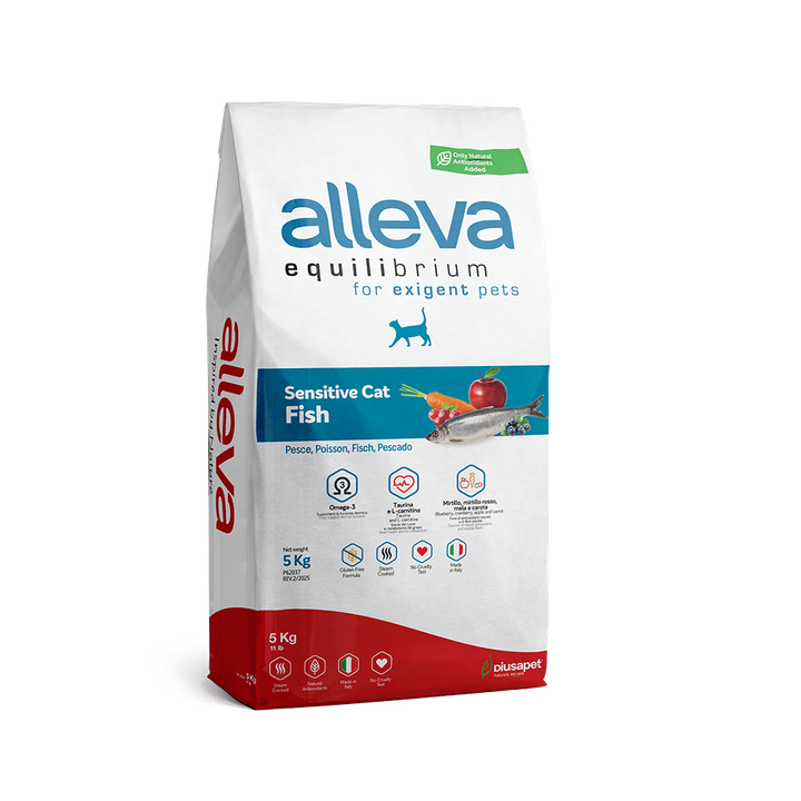 Alleva Equilibrium Sensitive Fish Adult Cat — пакет 5 кг