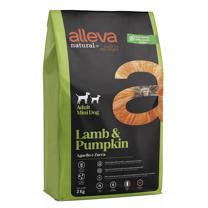 Alleva Natural Lamb & Pumpkin Adult Mini — пакет 2 кг