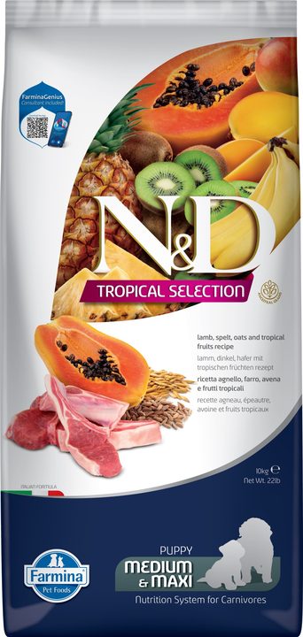 Farmina N&D Tropical Selection Lamb Puppy Medium & Maxi — пакет 10 кг