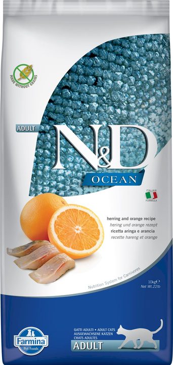 Farmina N&D Ocean Herring & Orange Adult — пакет 10 кг