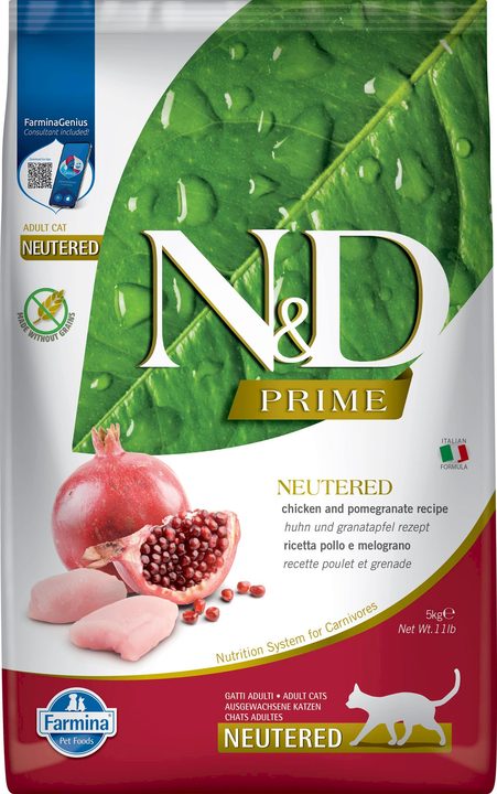 Farmina N&D Prime Chicken & Pomegranate Neutered — пакет 5 кг