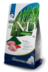 Farmina N&D Spirulina Lamb, Spirulina and Wolfberry puppy medium & maxi — пакет 2 кг