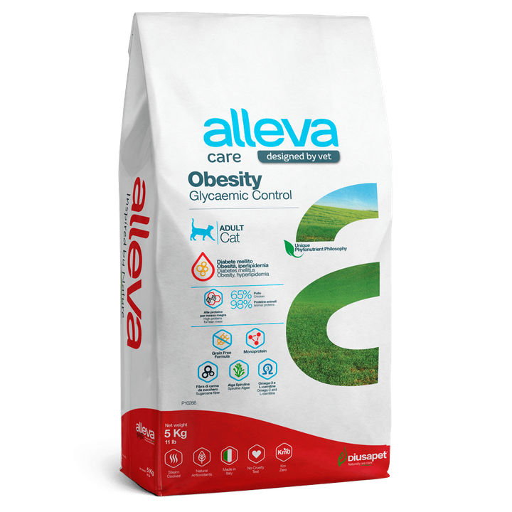 Alleva Care Obesity Glycaemic Control Adult Cat — пакет 5 кг